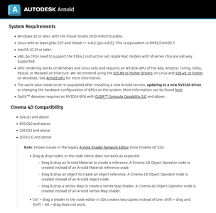 Solid Angle Cinema 4D to Arnold 4.6.3.1