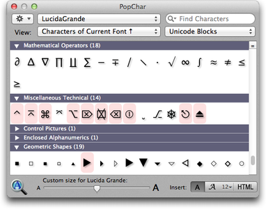 PopChar X v6.4 (Mac OS X)
