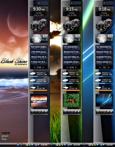 Windows Sidebar Styler 2.0.6 + Q's Black Shine (for x86/x64) 