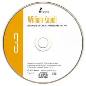 William Kapell - Broadcasts and Concert Performances 1944-1952 (2016) {3CD Set Marston 53021-2}