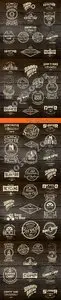 Logos badges and labels vector