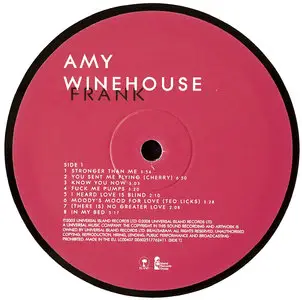 Amy Winehouse – Frank (UK Original) Vinyl rip in 24 Bit/96 Khz + CD 