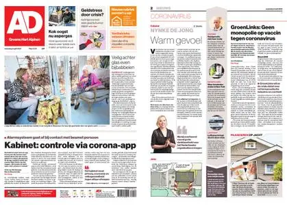 Algemeen Dagblad - Alphen – 08 april 2020
