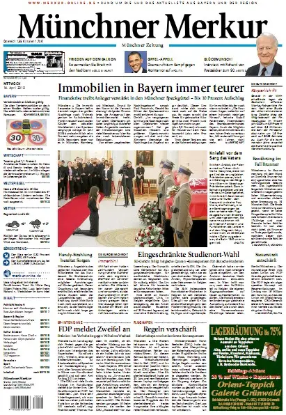 Münchner Merkur vom 14. April 2010
