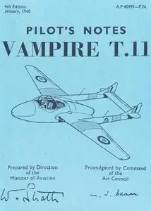 Pilots Notes Vampire T11 