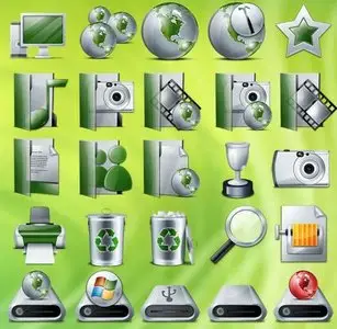 Green Icons for Windows