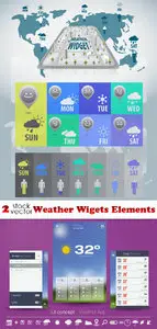 Vectors - Weather Wigets Elements