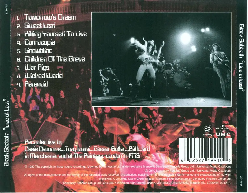 Black Sabbath - Live At Last (1980) / AvaxHome