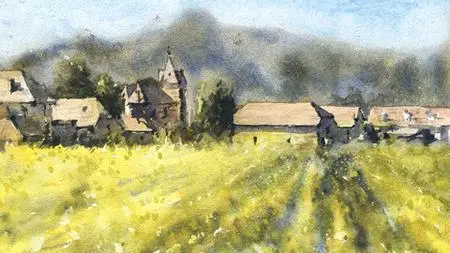 Paint A Sunflower Field In Watercolor (Update)