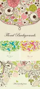 Floral Backgrounds Vector 2