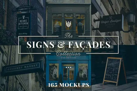 CreativeMarket - 165 Signs & Facades Collection