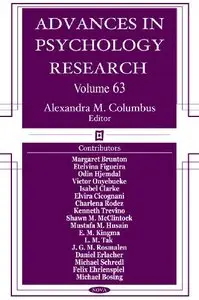 Advances in Psychology Research, Volume 63