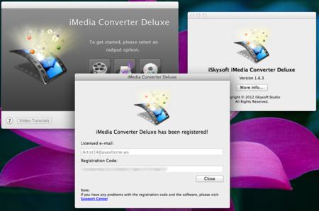 iSkysoft iMedia Converter Deluxe v1.6.3 Mac OS X