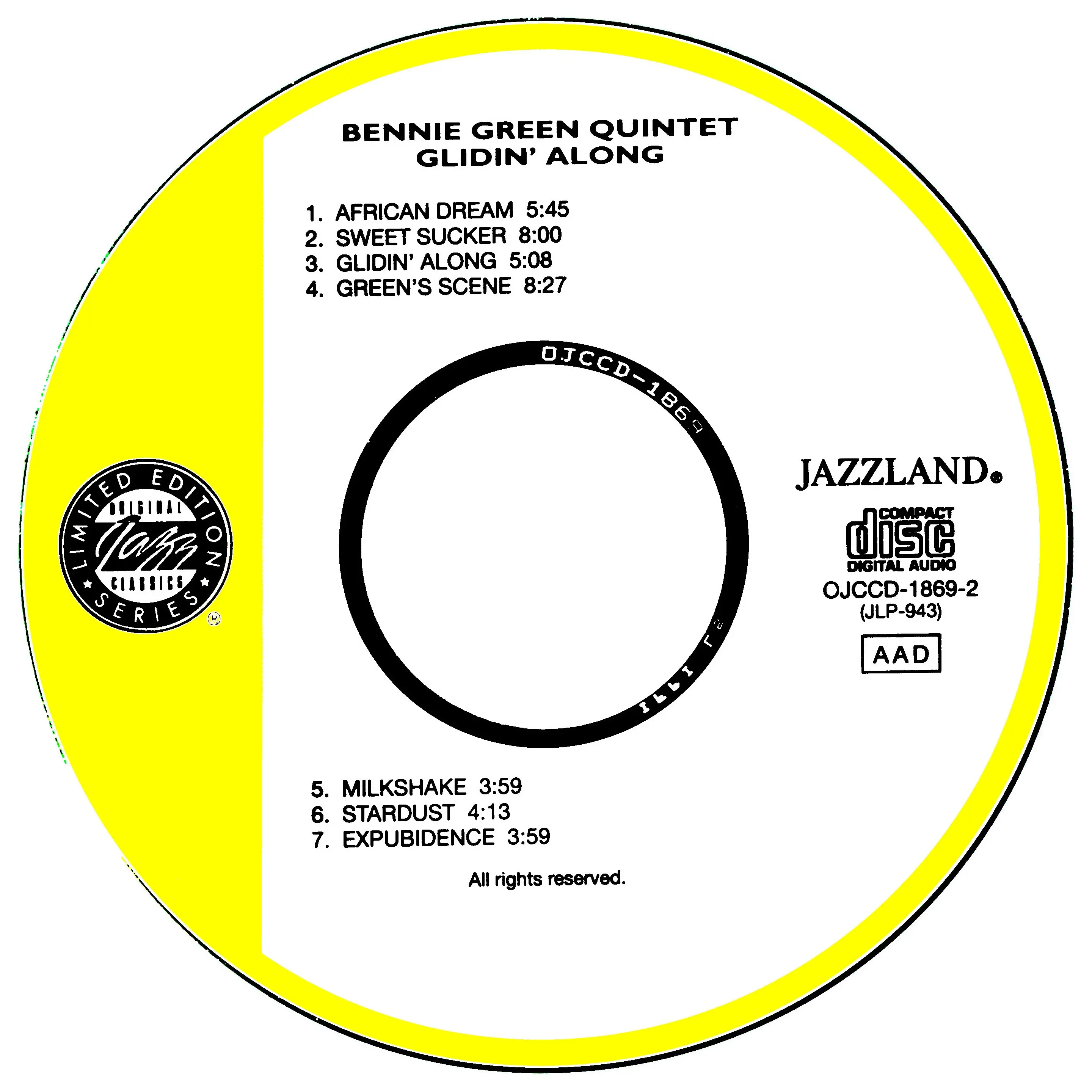 Bennie Green - Glidin' Along (1961) {Jazzland OJCCD-1869-2 rel 1995}