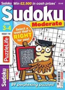 PuzzleLife Sudoku Moderate - August 2025