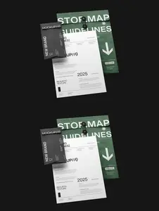 Modern Stationery Branding Mockup Set 2LZAPL6