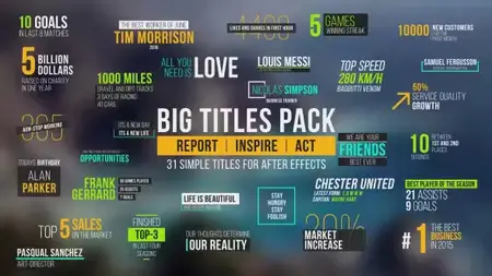 Big Titles Pack V2 - After Effects Projects
