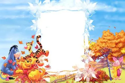 Pooh and Friends Frame for Photoshop