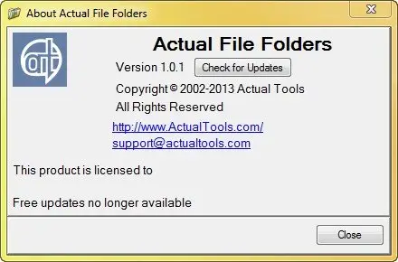 Actual File Folders 1.0.1