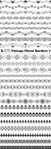 Vectors - Vintage Floral Borders 7