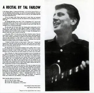 Tal Farlow - A Recital By Tal Farlow (1955) {Verve Japan, Early Press, J28J 25111 rel 1988}