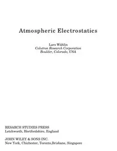 Atmospheric Electrostatics (Electrostatics and Electrostatic Applications, #7)