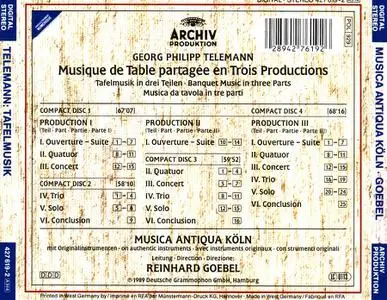 Reinhard Goebel, Musica Antiqua Koln - Georg Philipp Telemann: Tafelmusik (1989)