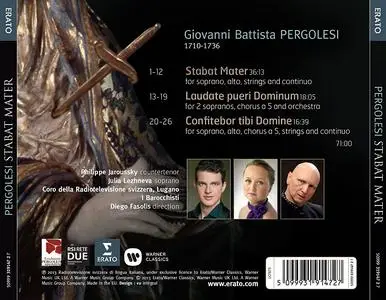Diego Fasolis, I Barocchisti - Giovanni Battista Pergolesi: Stabat Mater, Laudate pueri, Confitebor (2013)