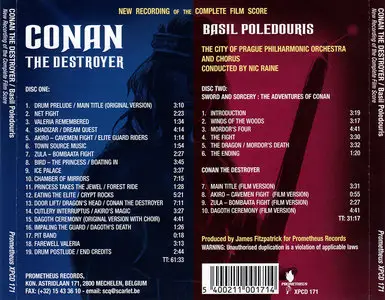 Basil Poledouris - Conan The Destroyer: New Recording Of The Complete Film Score (1984/2011) 2CDs