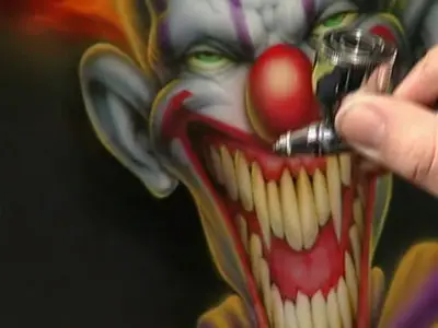 Javier Soto Killer Clown Airbrush Tutorial (2006)