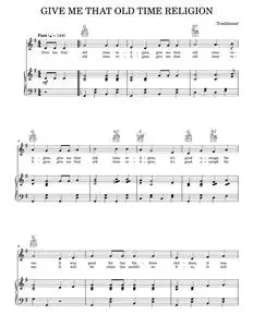 Give Me That Old Time Religion - African American Spiritual (Piano-Vocal-Guitar)