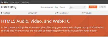 Pluralsight: HTML5 Audio, Video and WebRTC (2014) [repost]