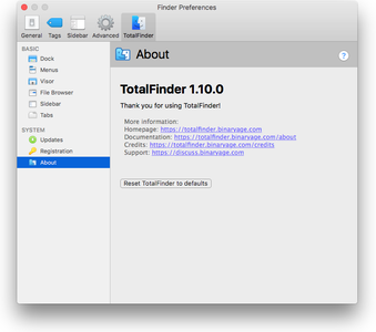 TotalFinder v1.10.0 macOS