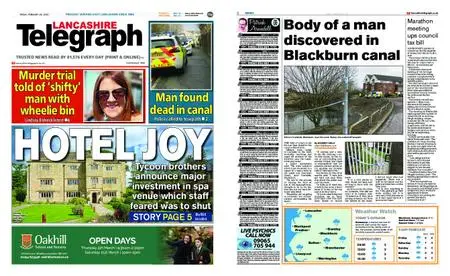 Lancashire Telegraph (Blackburn, Darwen, Hyndburn, Ribble Valley) – February 28, 2020