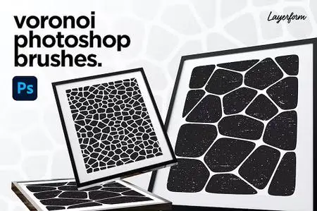 Voronoi Photoshop Stamp Brushes Pack