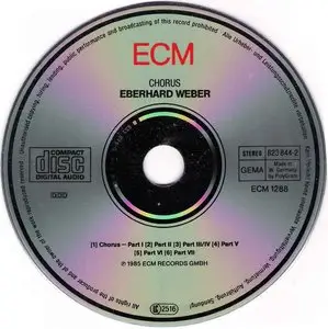 Eberhard Weber - Chorus (1985) {ECM} **[RE-UP]**
