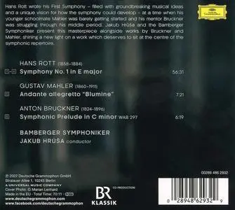 Jakub Hrůša, Bamberger Symphoniker - Rott: Symphony No.1; Mahler: Blumine; Bruckner: Symphonic Prelude (2022)