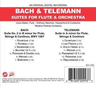 Julius Baker, Madeira Festival Orchestra & Anthony Newman - Bach & Telemann: Suites for Flute & Orchestra (2018)