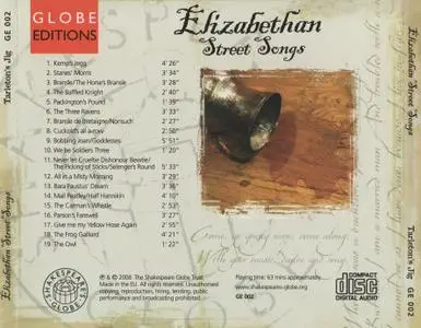Tarleton's Jig - Elizabethan Street Songs (2008) {Globe Editions GE 002}