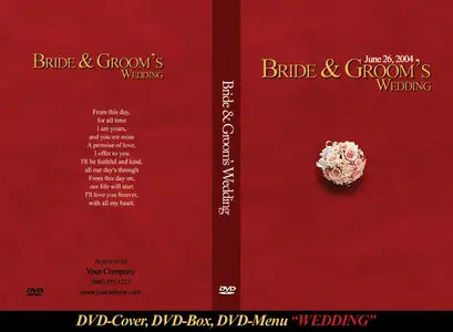 DVD-templates. Wedding