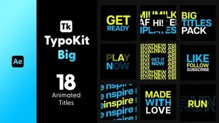 Typo Kit Big Titles for After Effects 44564946