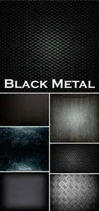 Stock Photo - Black Metal Backgrounds
