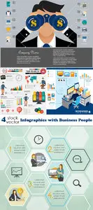 Vectors - Infographics with Business People