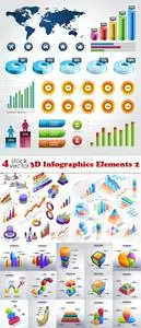 Vectors - 3D Infographics Elements Set 2