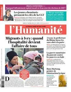 L'Humanité du Mardi 17 Janvier 2017