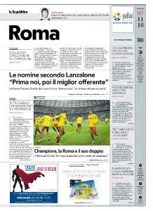 la Repubblica Roma - 7 Novembre 2018
