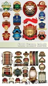 Gold frame labels