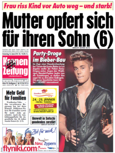 Kronen Zeitung, 16. Januar 2014