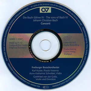 Johann Christian Bach - Freiburger Barockorchester - Concerti (2007)
