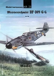 ModelCard 023 Messerscmitt Bf-109 G-6 [Paper model]